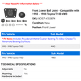 thumbnail image 2 of Front Lower Ball Joint - Compatible with 1993 - 1998 Toyota T100 4WD 1994 1995 1996 1997, 2 of 2