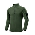 thumbnail image 2 of pstuiky camisa de manga larga para hombre, Sudadera con capucha para hombre, color liso, informal, con bolsillo en el hombro, manga larga, cremallera, estilo cárdigan salir tops l, 2 of 6