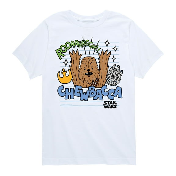 Star Wars - Scribble Chewy - Toddler And Youth Short Sleeve Tee
