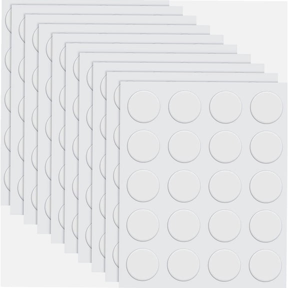 Double-Sided Adhesive Dots Transparent Double-Sided Tape Stickers Round Acrylic No Traces Strong Adhesive Sticker Waterproof Dot Sticker for Craft DIY Art Office Supply(200 Pieces,0.98 Inch/ 25 mm)