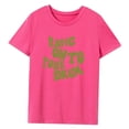 thumbnail image 1 of Camiseta para mujer con cuello redondo y trajes de moda, camisetas de verano para desplazamientos y viajes SG, 1 of 7