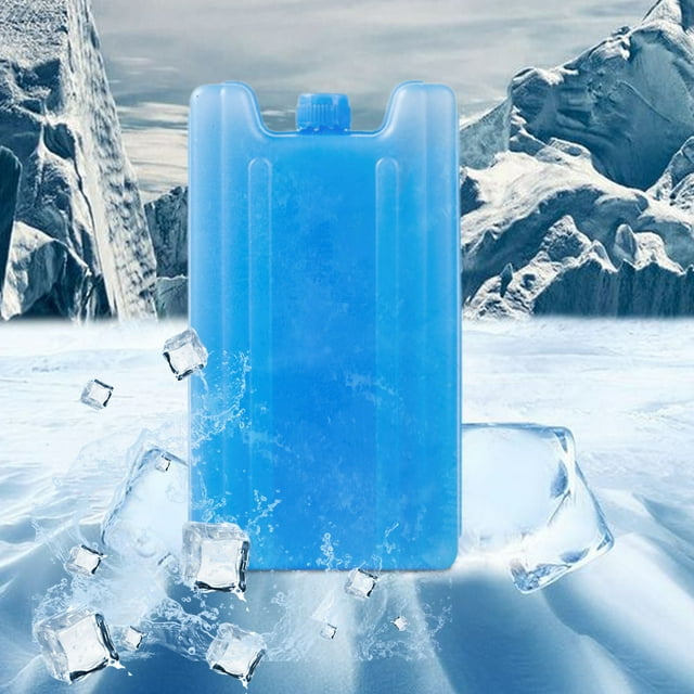 Rvkxad Reusable Ice Cooling Blocks, Long Lasting Freezer Packs for Lunch Bags Cooler Boxes, Portable Air Conditioner Crystals, Cold Therapy Gel Packs