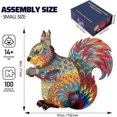 thumbnail image 3 of Unique Wooden Puzzles For Adults Squirrel Animal Shape Magic Wooden Jigsaw Puzzle Difficult Irregular Wooden Puzzles With Unique Pieces, 100 Piece, Sm, 3 of 5