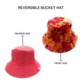thumbnail image 2 of Empire Cove Tie Dye Crumple Reversible Bucket Hat Fisherman Cap Women Men Orange, 2 of 5