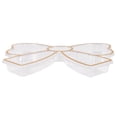 thumbnail image 6 of Bow-Shaped Clear and Gold Plastic 12" x 10.51" Serving Tray, by Way To Celebrate, 6 of 6
