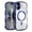 Darkpurple, variant on For iPhone 17 Phone Case,Compatible with Wireless Charging,Electroplated Wavy Frame,Shockproof Non-Slip Drop Protection,Crystal Transparent Back Design,Ultra Slim Phone Case,Blue