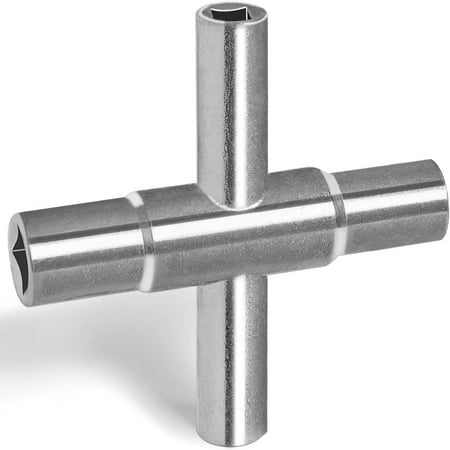 

Convenient and Versatile 4 Pack of Water Utility Key Set Including 1/4” 9/32” 5/16” 11/32” Sizes for Faucet Spigots and Most Valves - Essential Sillcock Key Wrench Set