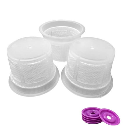 

100 Pcs Coffee Disposable K Cups with 10 Pcs Lids for Brewers Your Own Coffee in Reusable Coffee Filters