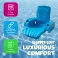 thumbnail image 3 of TRC Recreation Folding Baja Chair Swimming Pool Float Armchair, Marina Blue, 3 of 7