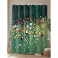 thumbnail image 4 of Shower Curtains Spring Pastoral Bath Curtain Red Yellow Flowers Waterproof Bathroom Shower Curtain Set with Hooks Decoration 36 x 72 Inches, 4 of 7
