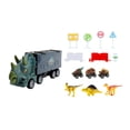 thumbnail image 2 of Camión de transporte de dinosaurios duradero, juguete educativo, juego de camión transportador Triceratops, 2 of 9