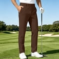 thumbnail image 6 of Akiihool Loose Cargo Pants for Men Men's Relaxed Fit Twill Pants Flat Front Pants Coffee,33, 6 of 6