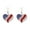 Love Heart, variant on Soumake 1 Pair Women Hook Earrings American Pride Day Celebration Rhinestone Decor Star Heart Butterfly Hat Wing Pendant Color Matching Patriotic Independence Day Hanging Earrings