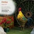 thumbnail image 4 of Alpine Corporation Metal Multi-Color Feathered Rooster Decor, 4 of 13