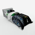 thumbnail image 3 of Ambesonne Cartoon Bedding Set 4 Pcs, Monster Pickup Truck, Queen, Green Grey, 3 of 3