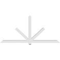 thumbnail image 4 of 96"W x 44"H x 4"D x 4"F, 11/12 Pitch, Kennewick Architectural Grade PVC Gable Bracket, 4 of 8
