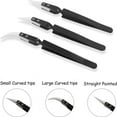 thumbnail image 6 of 3Pcs Anti-Static Reverse Ceramic Tweezer IC SMD SMT Reverse Tweezers Heat 1000 Degrk4039, 6 of 7