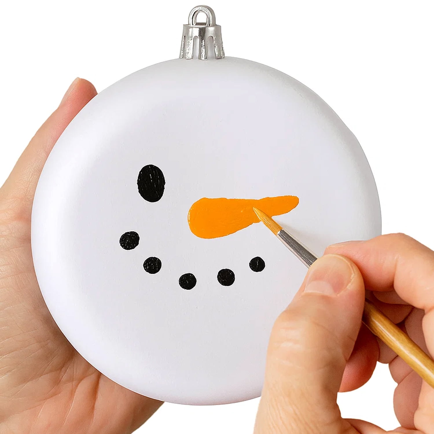 Sleetly DIY Christmas Ornaments Set for Kids and Adults - DIY Crafts, Painting, Drawing, Stickers, Decals, Large 4 inch, Matte Blank Flat Disc, Stencils Included, Assorted Colors, Set of 12