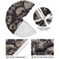 thumbnail image 2 of FMSHPON Grunge Skull Seamless Xmas Christmas Tree Skirt Stand Mat for Holiday Party Decoration Indoor Outdoor 36 inches, 2 of 6