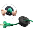 thumbnail image 4 of 4pcs Cable Thread Cover Table Cable Pass-Through Desk Table Round Cable Cover For office furniture table computer desk black, 4 of 5