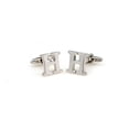 thumbnail image 3 of Gemelos de de Negocios con Letras Distintivas, Accesorios para Hombres - H Hugo  Carta para hombre CuffLinks, 3 of 9