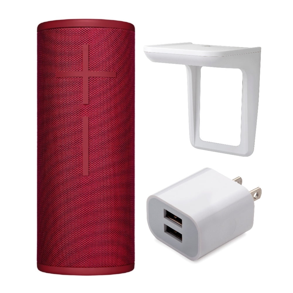 Buy Ultimate Ears BOOM 3 Bluetooth Speaker Sunset Red w Wall Shelf and