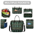 thumbnail image 2 of Green Dinosaurs MultiShapes Pattern Womens Lunch Box for Work,Insulated Large Lunch Bag for Tween and Teen,Loncheras Para Mujer,Leakproof Adult Lunch Bag for Work,Beach,Travel,Picnic,Camping, 2 of 7