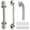 Brushed Nickel, variant on 2 Pack 18 inch Shower Grab Bar with Knurled Anti-Slip Grip, ADA 500lbs Supporting, Grab Bar for Bathroom with Concealed Screws, Stainless Steel Chrome Polished Handicap Grab Bar for Gifts