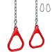 thumbnail image 3 of Swing Set Stuff Trapèze Anneaux et Chaînes avec Autocollant Logo SSS, Rouge, 3 of 3