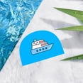 thumbnail image 4 of Gorro de natación 3D PU Sunnimix Barco azul Nadar infantil, 4 of 8