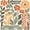 Cream Tan Charcoal, variant on Manfei Rustic Wildflower Blackout Curtains,Cottagecore Blossom Window Curtains Pack of 2 (38x45 Each)