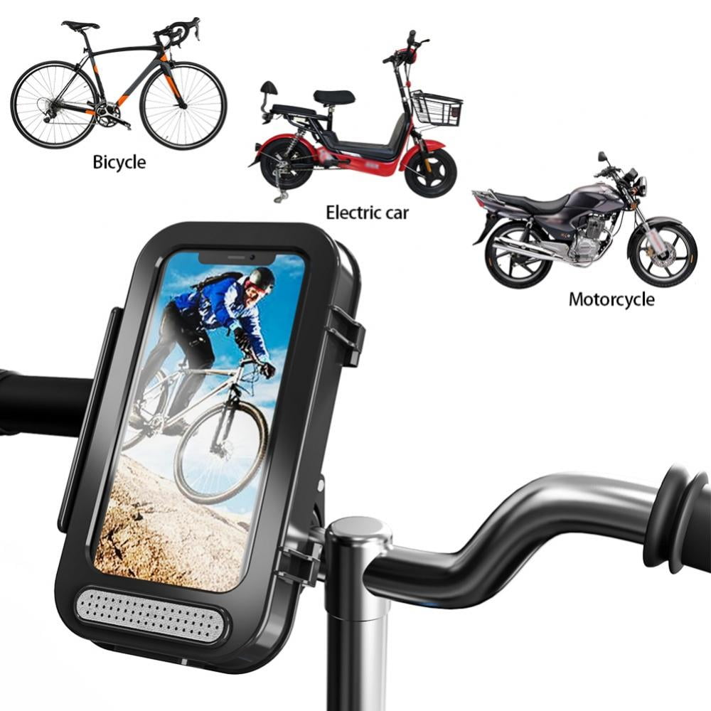 Galaxy S21 Super Stable 360° Rotatable Mountain Bike Phone Holder Compatible with iPhone 12 11 Pro Max S9 and More 4.7-6.8 Cellphone -B Bike Phone Mount Motorcycle Phone Holder Anti Shake S10 