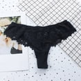 thumbnail image 2 of abtuhar Underwear Women,Thongs for Womens High Waisted Seamless for Women Underwear Breathable Panties Black, 2 of 5