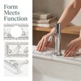thumbnail image 6 of Unique Bargains Faucet Mat Versatile Kitchen Sink Mat for Home Lotus 15.7*3.9 in, 6 of 7