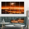 thumbnail image 1 of Dramatic Full Moon over Los Angeles - Cityscape Canvas Print, 1 of 3