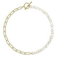 thumbnail image 1 of Collier Ras du Cou en Forme de Perle Plaqué Or 18K Design Minimaliste Élégant pour Femmes, 1 of 6