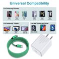 thumbnail image 7 of USB C Wall Charger Fast charging 20W Charger Adapter USB C to USB C Fast Charger Cable, 6ft Compatible with iPhone 15, Sumsung Galaxy, Android, Green, 7 of 7