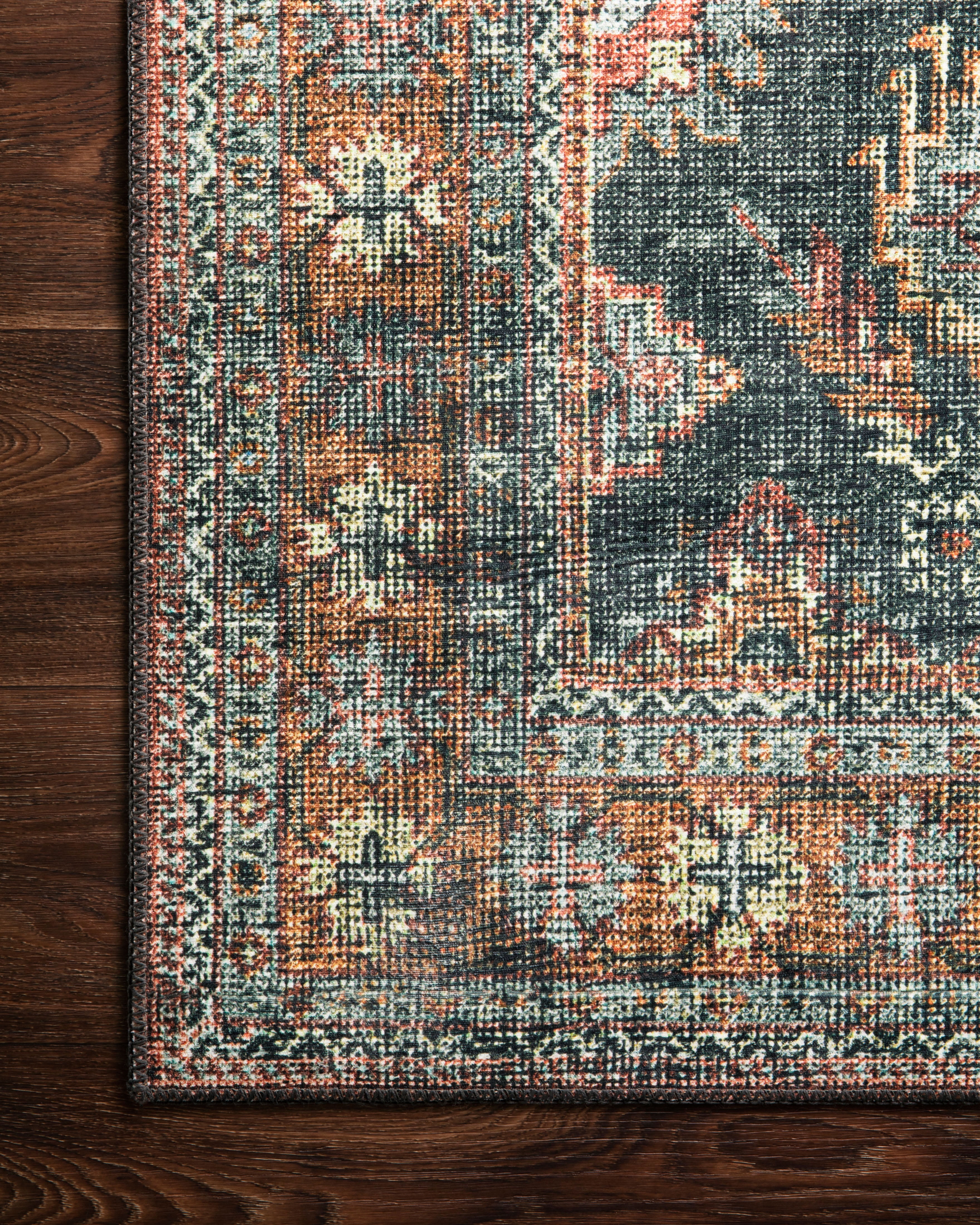 Loloi Skye Sea / Rust 6'-0" x 9'-0" Area Rug