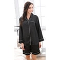 thumbnail image 4 of Richie House Women's Satin Two-piece Pajama Set with Shorts RHW2831-A-L, 4 of 7