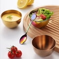 thumbnail image 5 of Stainless Steel Sauce Dishes Small Ice Cream Cups Mini Serving Dessert Bowl Round Seasoning Dishes Sushi Dipping for Kitchen 8 Pack (Rainbow, 3.35 inch), 5 of 12