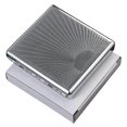 thumbnail image 1 of Stainless Steel Embossed Cigarettes Case Portable Drop-resistance Cigarettes Dispenser, 1 of 5