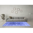 thumbnail image 3 of Ahgly Company Indoor Square Oriental Blue Traditional Area Rugs, 7' Square, 3 of 4