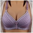 thumbnail image 1 of Eashery Lace Bras For Women Women's Plus Size Add 61 and a Half Cup Push Up Underwire Convertible Lace Bras Purple 80B, 1 of 4