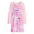 thumbnail image 5 of Wonder Nation Girls Long Sleeve Fleece Sleep Gown, Sizes 4-18 & Plus, 5 of 5