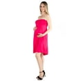 thumbnail image 2 of 24seven Comfort Apparel Knee Length Maternity Strapless Mini Dress, 2 of 3