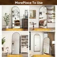 thumbnail image 7 of Antok 64"x 21.2" Arched Full Length Mirror Standing Floor Mirror Stand Up Mirror, Black Frame, 7 of 7