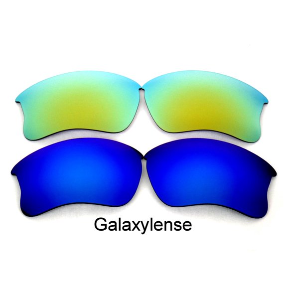 Galaxy Replacement Lenses for Oakley Flak Jacket XLJ Gold & Blue