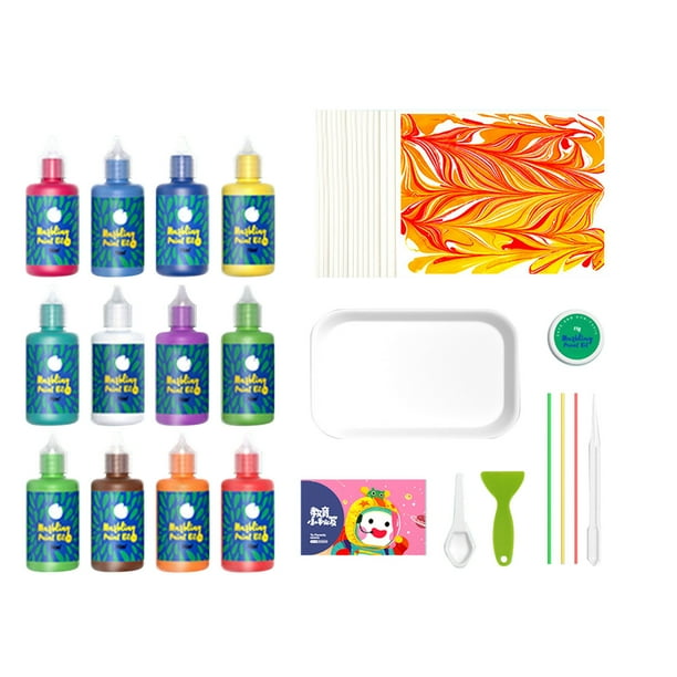 Hydro Dipping Kit, Water Marbling Paint Vivid Colors For Craft 12 Colors Walmart.ca