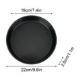thumbnail image 2 of JeashCHAT Pizza Pan Nonstick Carbon Steel Pizza Pan Deep Dish Pizza Tray Pie Pan Round Baking Pan Bakeware for Home Kitchen, Black 8 Inch, 2 of 5
