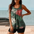 thumbnail image 2 of Tankini Swimsuits for Women 2026, Two Piece Tummy Control Bathing Suit, Floral Flowy Swim Tops with Short Swimwear, 2 of 5
